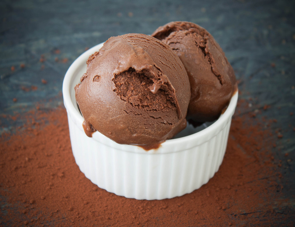 Recipe for Chocolate Ice Cream with cocoa powder