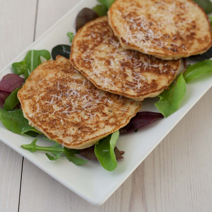Recipe for Danish Cauliflower Pancakes with Parmesan