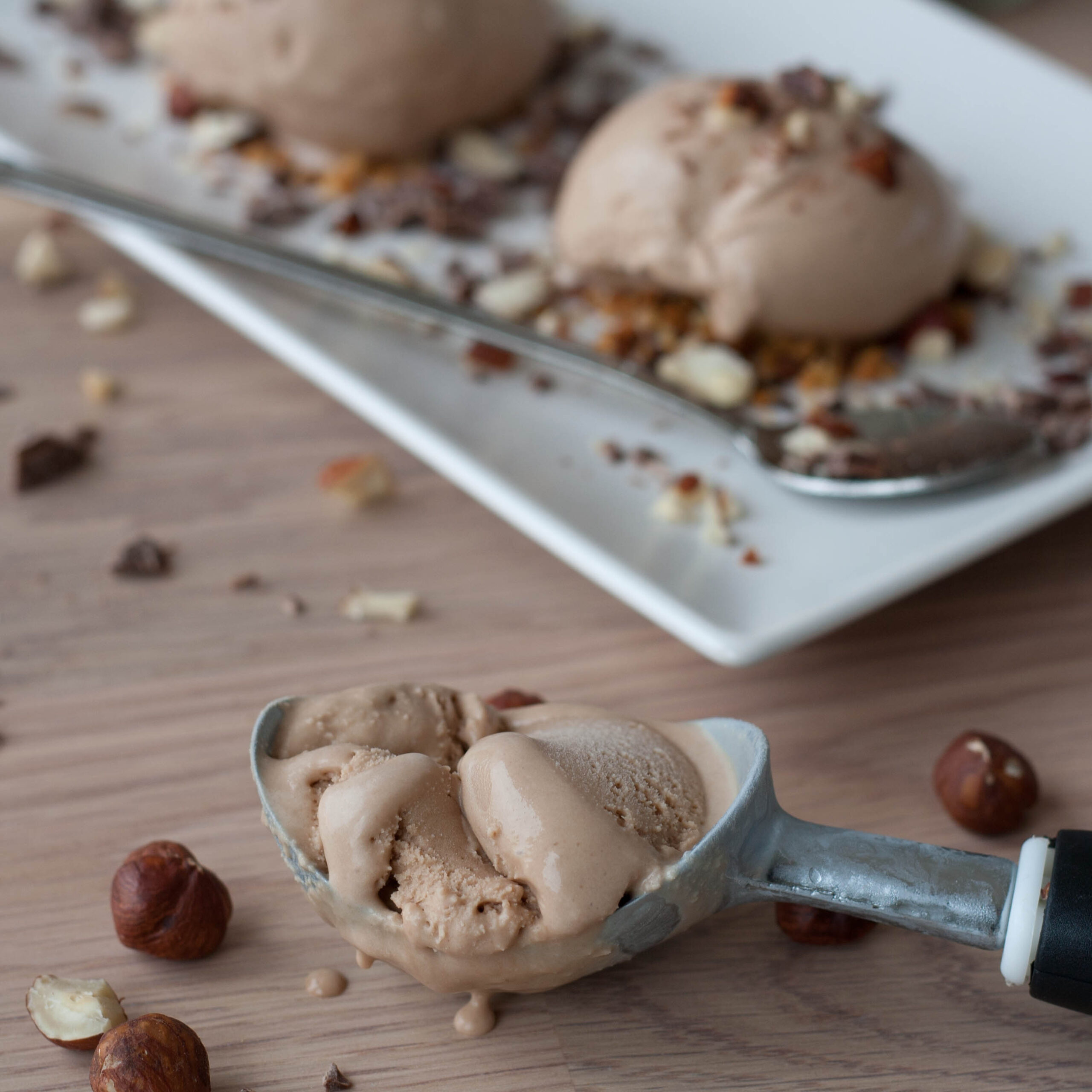 Recipe for Creamy Hazelnut Ice Cream with Chocolate - The BEST recipe!