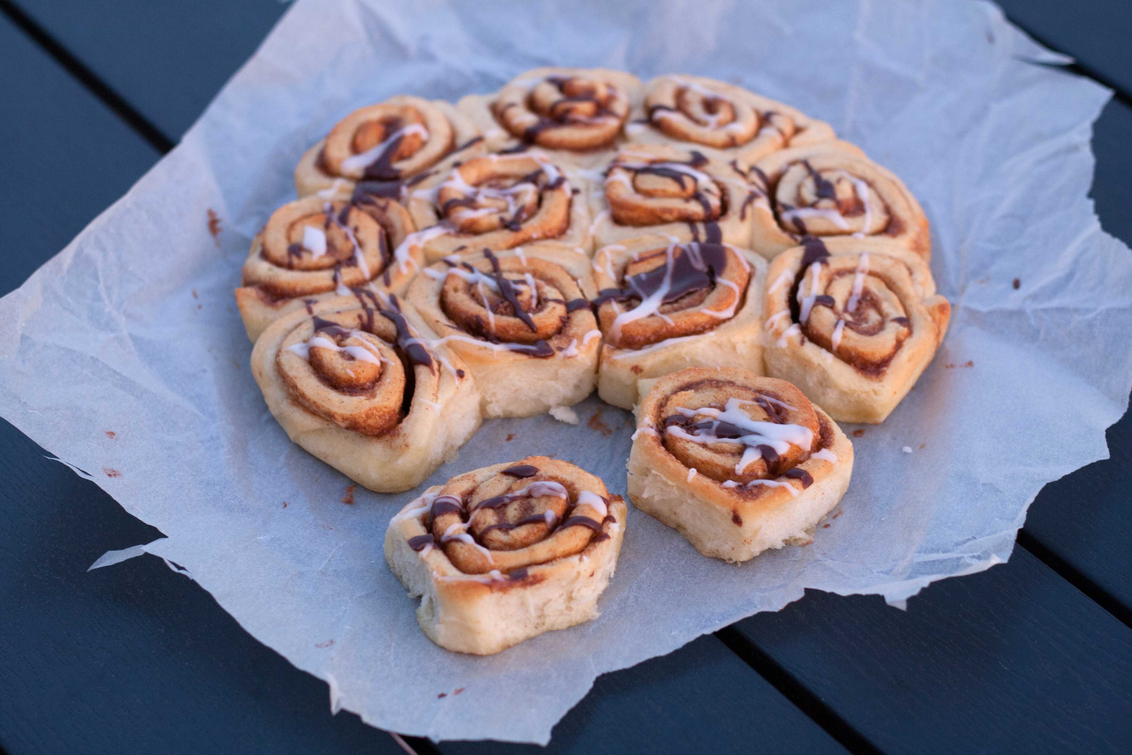 Nordic Cinnamon buns (rolls) - with no dry edges!