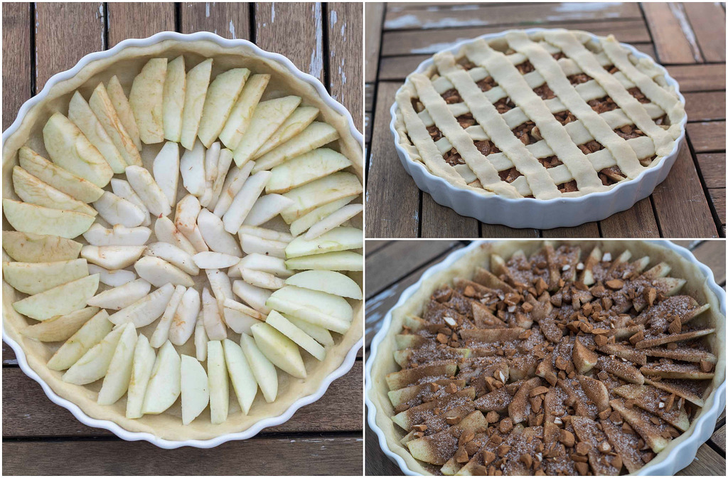 Recipe for Nordic Apple Pie with Cinnamon and Almonds