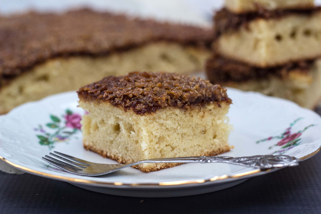 Danish Dream Cake - Easy Coconut Caramel Cake