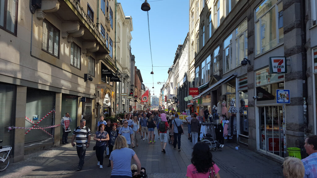 Copenhagen Stroget (pedestrian shopping street