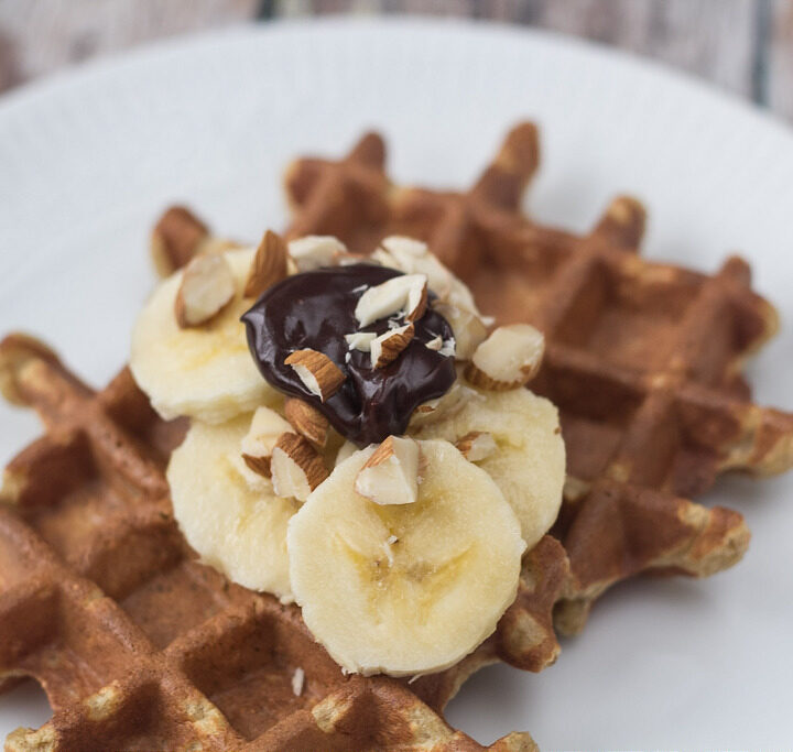 Recipe for Homemade Healthy Nordic Banana Waffles