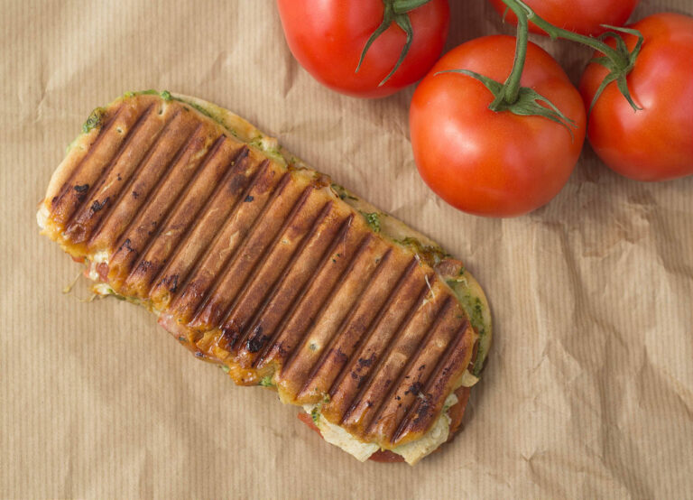 Panini with Chicken, Pesto & Mozzarella Easy recipe