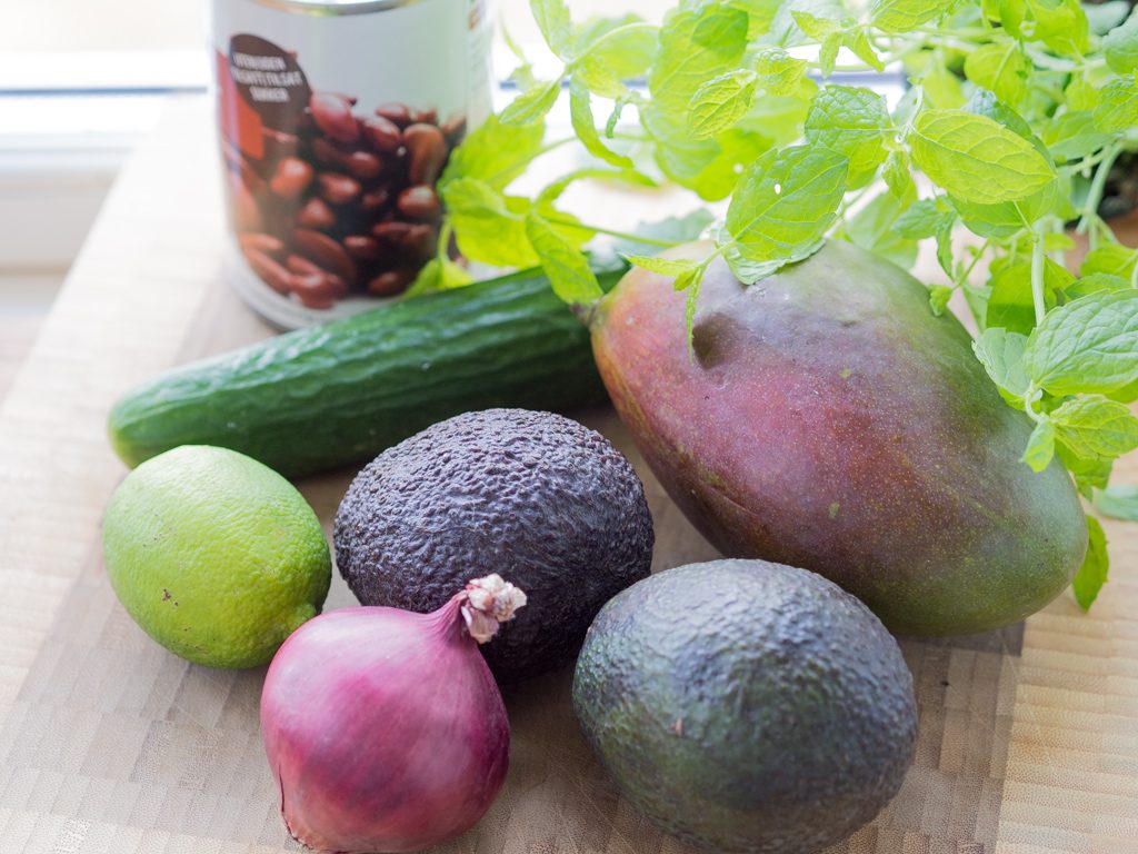 Recipe for Mango Lime Avocado Kidney Beans Salad