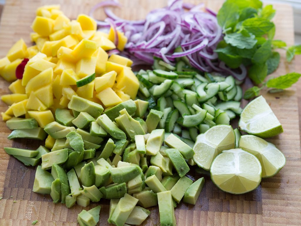 Recipe for Mango Lime Avocado Kidney Beans Salad