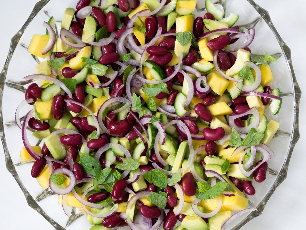 Recipe for Mango Lime Avocado Kidney Beans Salad