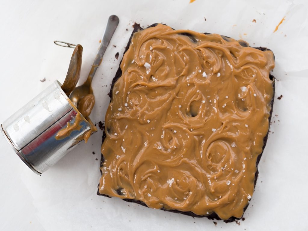 Recipe for Salted Dulce De Leche Brownie
