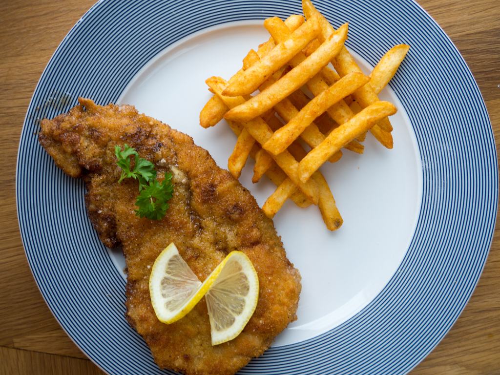 Schnitzel - Thin Breaded German Pork Chops / Pork Schnitzel - crispy ...