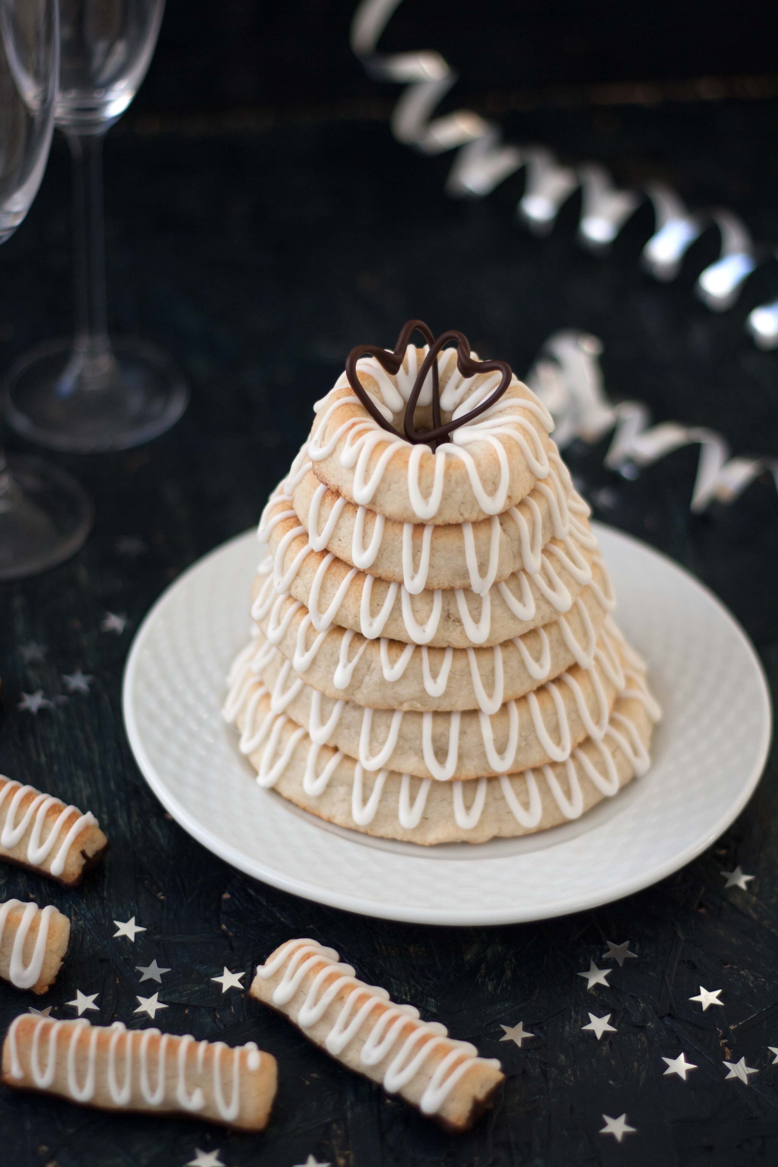 Recipe For Danish Marzipan Ring Cake With Icing Kransekage