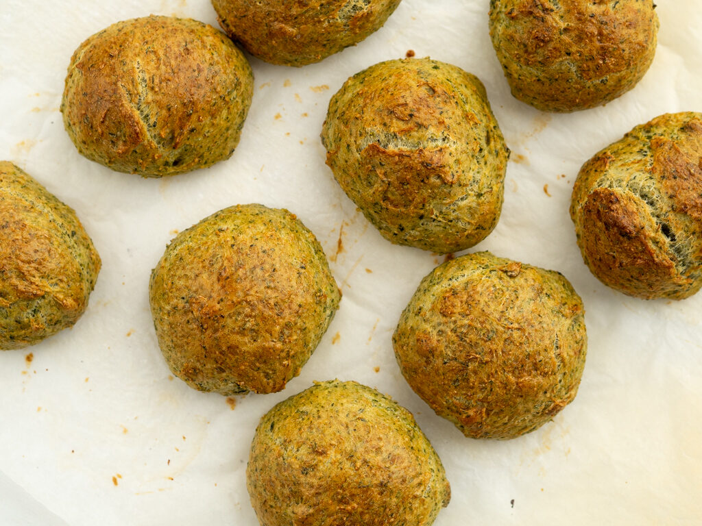 Recipe for Nordic Vegetarian Spinach Buns