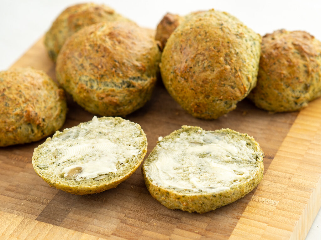 Recipe for Nordic Vegetarian Spinach Buns