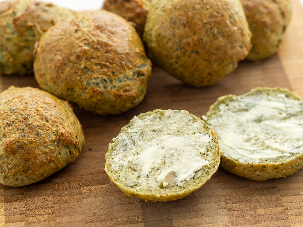 Recipe for Nordic Vegetarian Spinach Buns