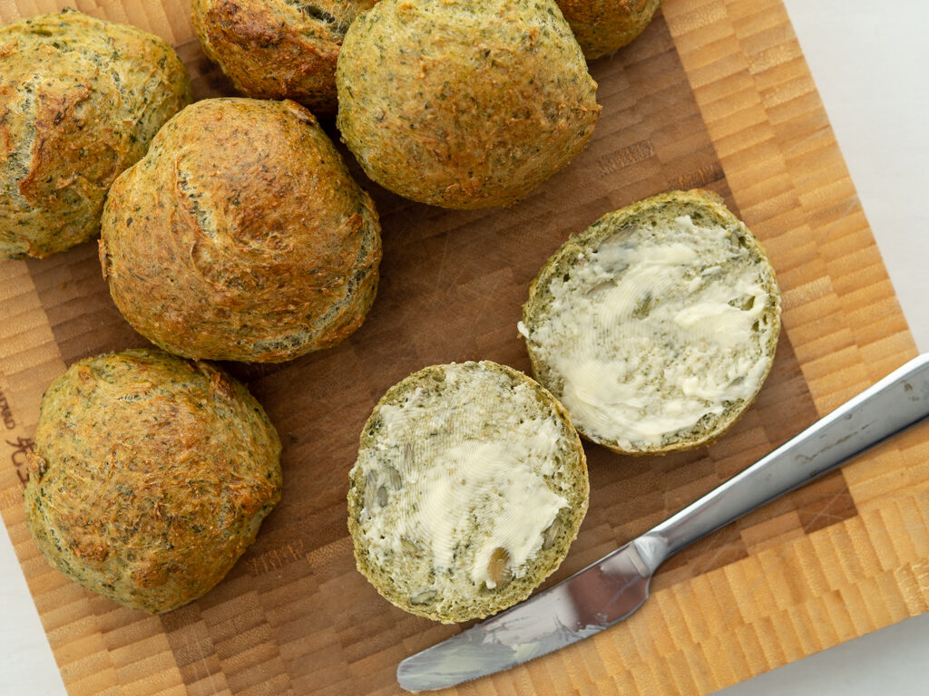 Recipe for Nordic Vegetarian Spinach Buns