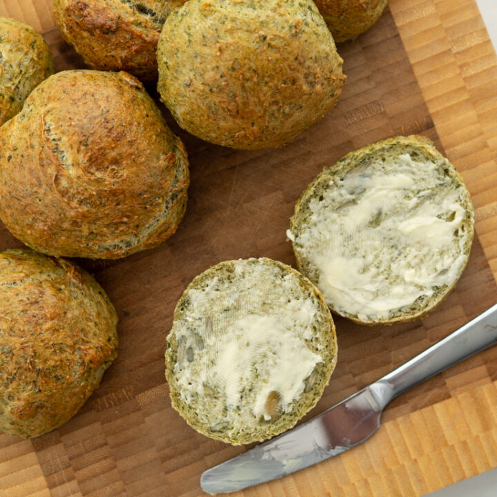 Recipe for Nordic Vegetarian Spinach Buns